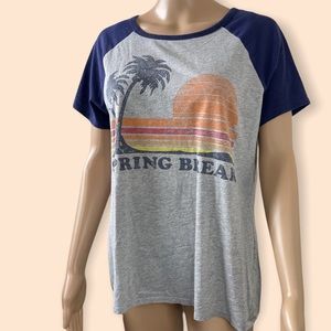 Women's Sumer break Printed Cotton Short-Sleeved T-shirt